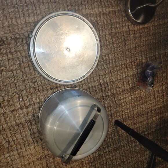 Vintage MIRRO Cake Carrier #2002KM Aluminum Locking Lid w Handle 1950s Excellent - Picture 16 of 16